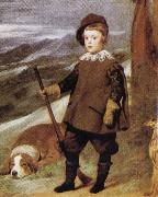 Diego Velazquez Prince Baltasar Carlos in Hunting Dress(detail) oil painting artist
